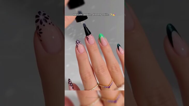 Nail Art !! 🌸💅🏻✨ Dreamy nails!  #nails #nailart #beautyhacks #naildesign #fyp