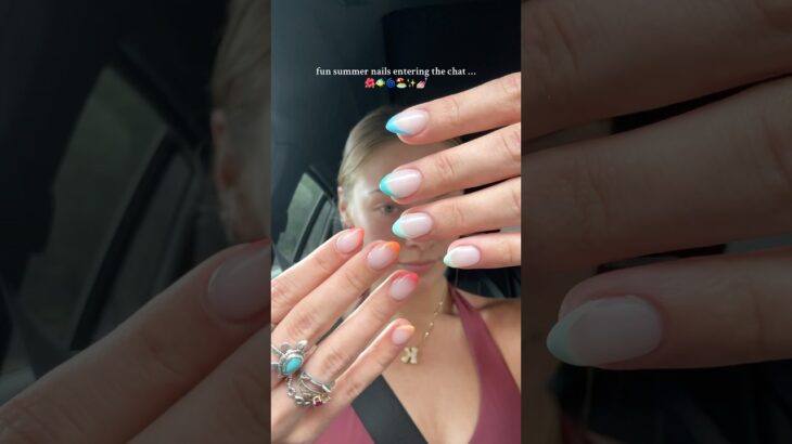 simple summer nail inspo 🌺🐠🌴🌀🏖️ ready for caboooo now!! #nailinspo #summernails #trending