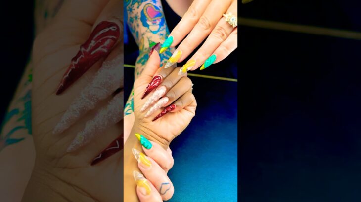 LONG NAILS|3D SCULPTED GEL🪲#nails #naildesign #nailart #nailtech #nailstyle #nailtutorial #shorts