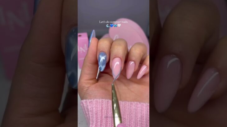 Nail Art !! Pretty summer nail art! 💅🦋☀️ #nails #nailart #beautyhacks #naildesign #fyp