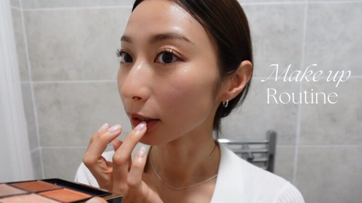 ロンドン在住の毎日メイク🇬🇧💄初心者でも簡単！垢抜けるナチュラルな洒落顔メイク|小顔チークの入れ方など|London Beauty Diaries