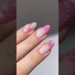 🌸💖🦋 glassy pink garden #nails #nailart #nailpolish #naildesign