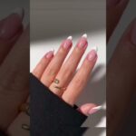 Nail Art !! Classic French manicure!💅🏻🤍💖 #nails #nailart #naildesign #beautyhacks #fyp