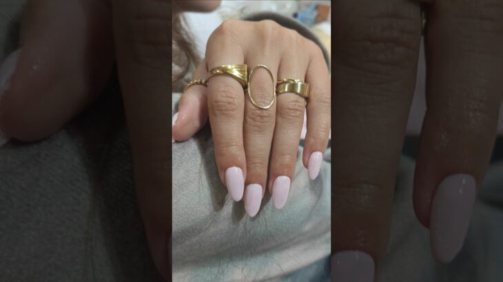 pastel pink summer gel manicure #naildesign #diy #shorts #short #hack #viralvideo