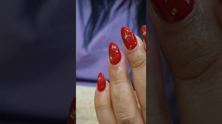perfect red gel Extension Nailart #diy #simplenails #naildesign #shortvideo #short #viral #trending