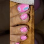 pink Gel Pedicure nailart #diy #simplenails #naildesign #nails #shorts #short #pedicure #feet