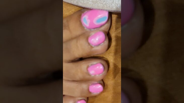 pink Gel Pedicure nailart #diy #simplenails #naildesign #nails #shorts #short #pedicure #feet