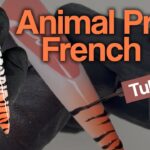 🐅 Animal Print French Tip Nail Art Tutorial | Tiger Print Design
