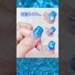 水面ネイル#マグネットネイル #マグネットジェル #ネイル #セルフネイル #ネイルデザイン #nails #nailart #夏ネイル #水面ネイル#ネイル初心者 #naildesigns