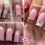 EASY SUMMER POLYGEL NAILS🌸 BEGINNER FRIENDLY NAIL ART & CUTE SUMMER NAIL DESIGN | Nail Tutorial