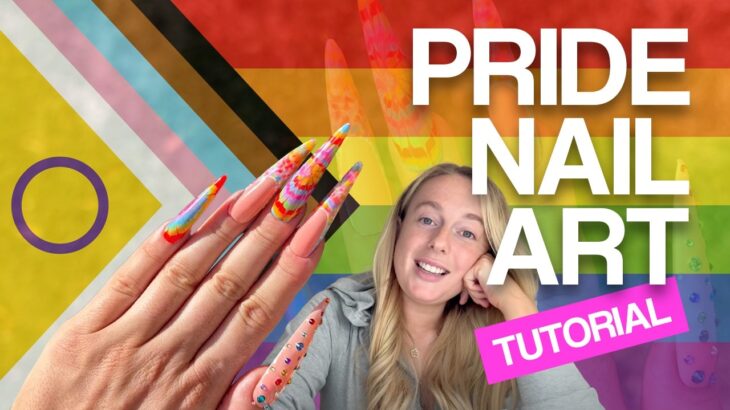 Pride Themed Multicoloured Nail Art Design Tutorial🌈🏳️‍🌈