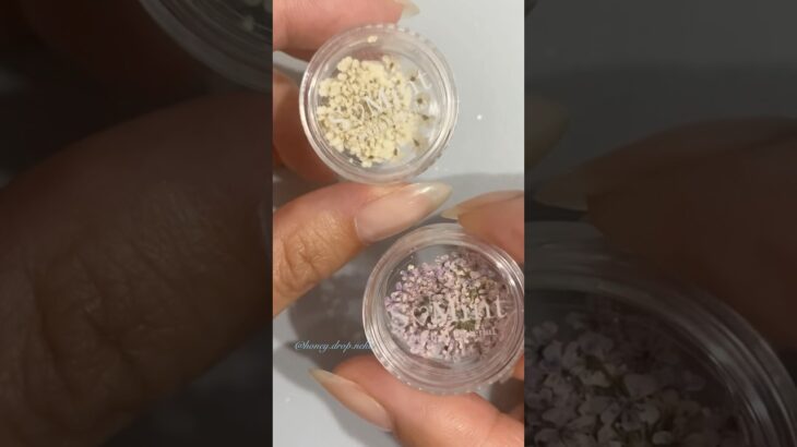 〈S🩷Mint〉押し花をバラバラにしていくよ。