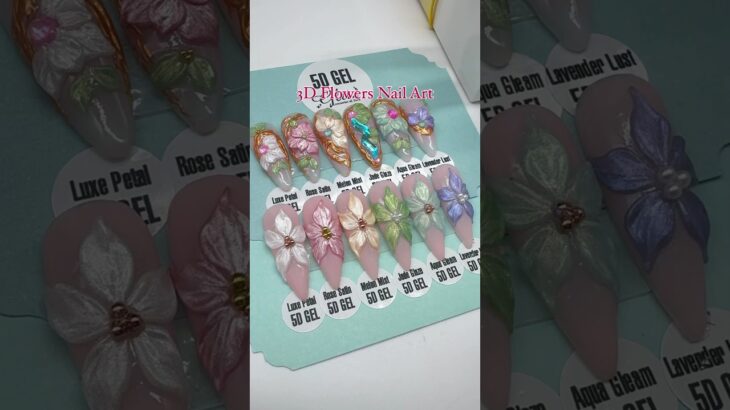 3D Flowers Nail Art Designs w/Glitz’s 5D Gel🌸