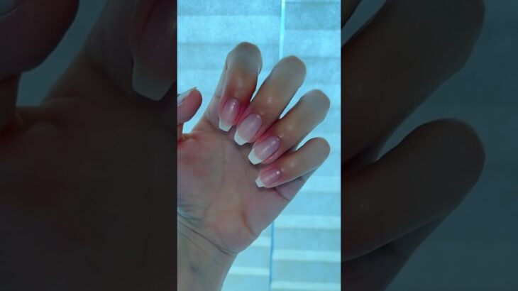 【ネイル失敗】切っちゃった爪を“自爪風”に長さ出ししてみた #セルフネイル #ジェルネイル