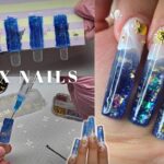HOW TO CREATE BEACHY AQUARIUM GEL-X NAILS AT HOME | SUMMER NAIL INSPO 🌊