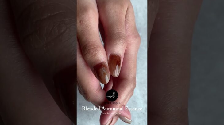 秋韻美甲｜ Blended Autumnal Essence Nail Art ｜NailDesu作品