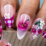 🍒Pink Candy Cherry Nail Art | How to Create Glass 3D Nail Art