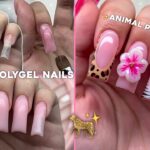 ANIMAL PRINT SUMMER POLYGEL NAILS! SCULPTED 3D FLOWER & EASY SUMMER NAIL DESIGN | Nail Tutorial