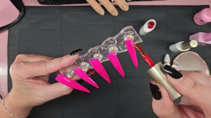 Bright Pink & Purple Nail Designs