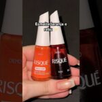 Esmalte laranja e rebu #shorts #nail #nails #unhas #unha #naildesign #nailpolish #nailinspo