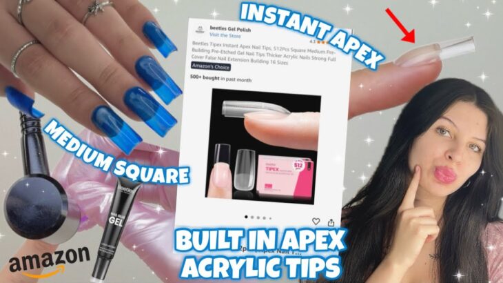 FULL NAIL PREP + OCEAN WAVE CAT EYE NAILS | USING BEETLES TIPEX INSTANT APEX FULL COVER NAIL TIPS