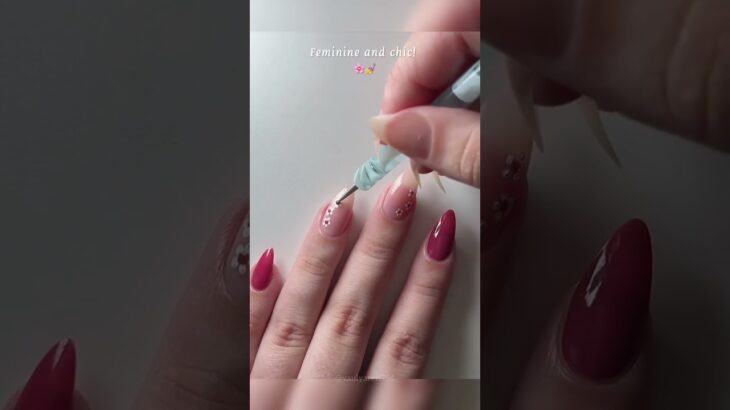 Nail Art !! Feminime and chic !! #nails #nailart #naildesign #beautyhacks #fyp