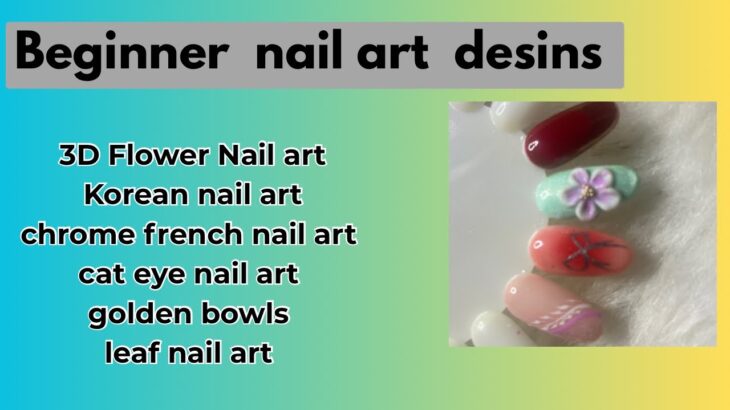 Nail art tutorial for Beginner ! Easy trendy nail art designs