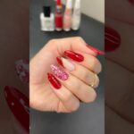 Olha essa decoração vermelha! #nails #nailart #nailtutorial #unhas