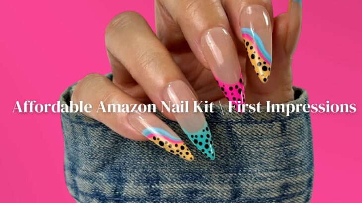 Simple Nails At Home | Affordable Nail Finds | Amazon Nail Kit First Impressions / Unboxing