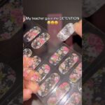 Teacher gave me detention.. #nailtutorial #naildesigns #nail #nailsart