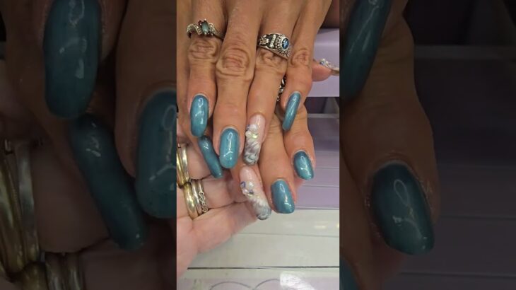 The easiest gel fill in and summer nail design #nailtech #nailart #naildesign #summernails