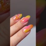 🌤️🍑💕 tropical summer aura #nails #nailart #nailpolish #naildesign