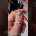 trying more weird 3D nails but… 🚀🤍💙 #nails #nailart #nailtutorial #naildesign #diynails #summer