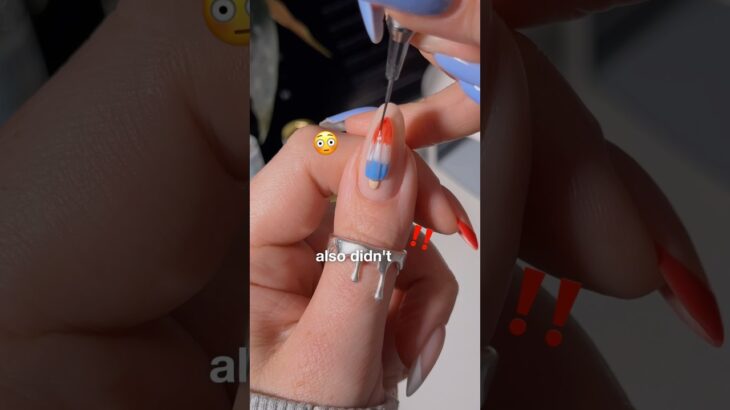 trying more weird 3D nails but… 🚀🤍💙 #nails #nailart #nailtutorial #naildesign #diynails #summer