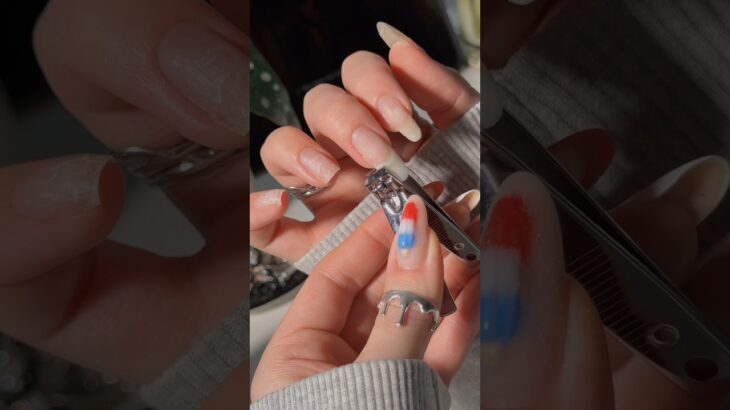 rip in peace 😔✌️✂️💅 #nails #nailart #nailtutorial #shortnails #naturalnails #naildesigns