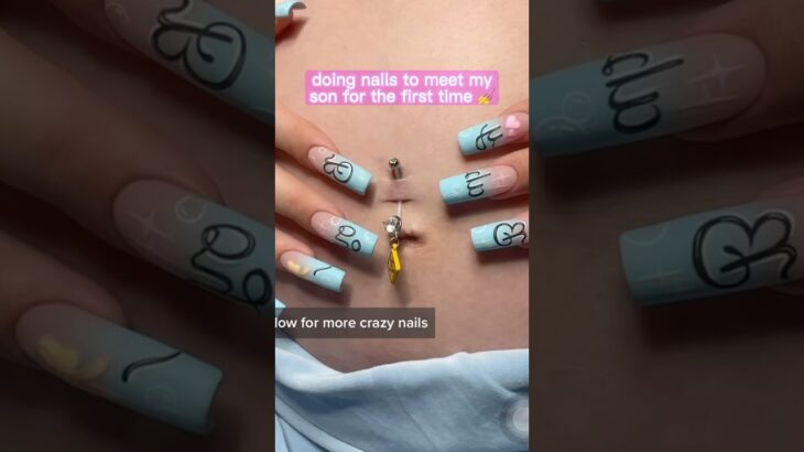 spoiler alert ⚠️ he LOVED them! 💅 #nailart #naildesign #gelnails #nails