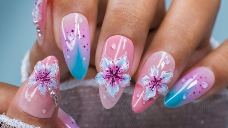 🌸 Soft, Elegant & Stunning: 3D Glass Lily Nail Art Tutorial