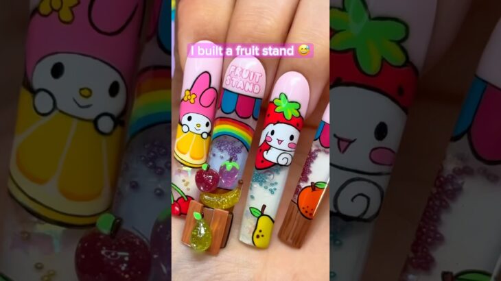 this is what $700 Sanrio nails look like 💅🍓#nailart #gelnails #nails #naildesign #nailtech