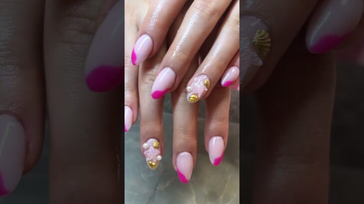Gel X Summer Nail Inspo 💅 #nails #nailart #starfish #gelxnails #cutenails #prettynails #naildesign