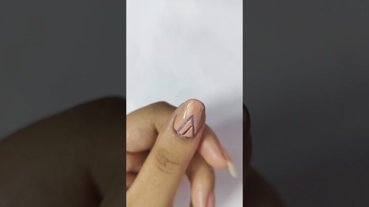 stripe nail art tutorial #nailart #youtubeshorts #shorts #trending