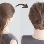 三つ編みだけで出来るカジュアルなまとめ髪 / Easy Updo Hairstyle for Medium Hair