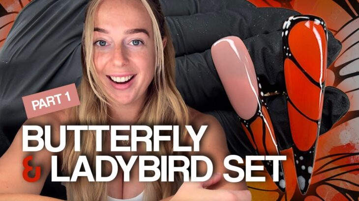 How To: Butterfly and Ladybird Set Nail Art Tutorial (Part 1) 🦋🐞