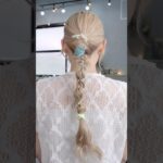 華やかポニー#簡単アレンジ #セルフアレンジ #hairstyle #hair #ミディアムヘア #髪型 #まとめ髪 #大人カジュアル #大人かわいい