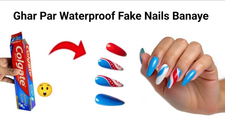 DIY Nail Extensions 😍🥰/how to make nail extensions at home/homemade fake nails