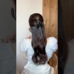 この髪型清楚＆いい女感ぷんぷんなのに簡単だから、夏デートにやってみて‼︎🤍✨#ヘアアレンジ #簡単ヘア #巻き方 #ハーフアップ #まとめ髪 #梅雨ヘア #女磨き #自分磨き #垢抜け