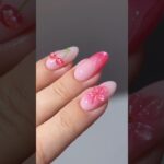 🌸🍒💕 sparkly cherry bloom #nails #nailart #nailpolish #naildesign