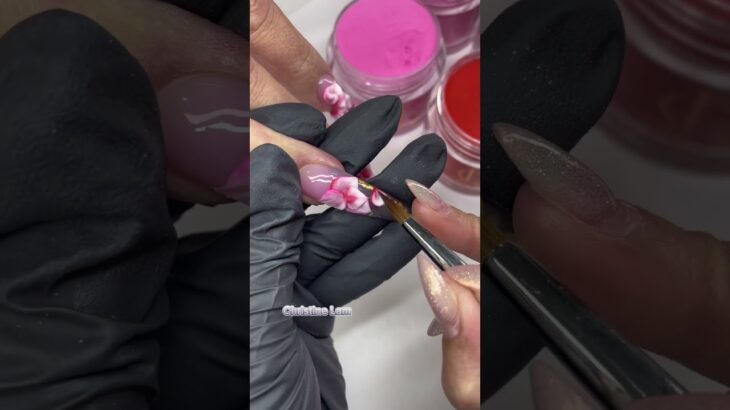 3D flower set by christine #nails #nailgelart #naildesign #simplenails #nailart