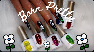 Beginner Friendly Nail Set Using @bornprettyofficial Jelly Gel Polish