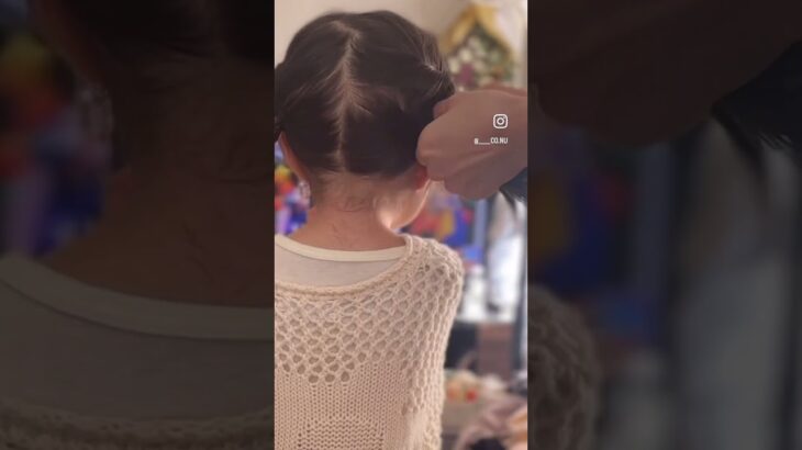 インスタで大好評だった娘のヘアアレンジ #ひつじヘア
