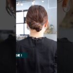 コテ巻きなしの簡単まとめ髪！#簡単アレンジ #セルフアレンジ #hairstyle #hair #ミディアムヘア #髪型 #まとめ髪 #大人カジュアル #大人かわいい
